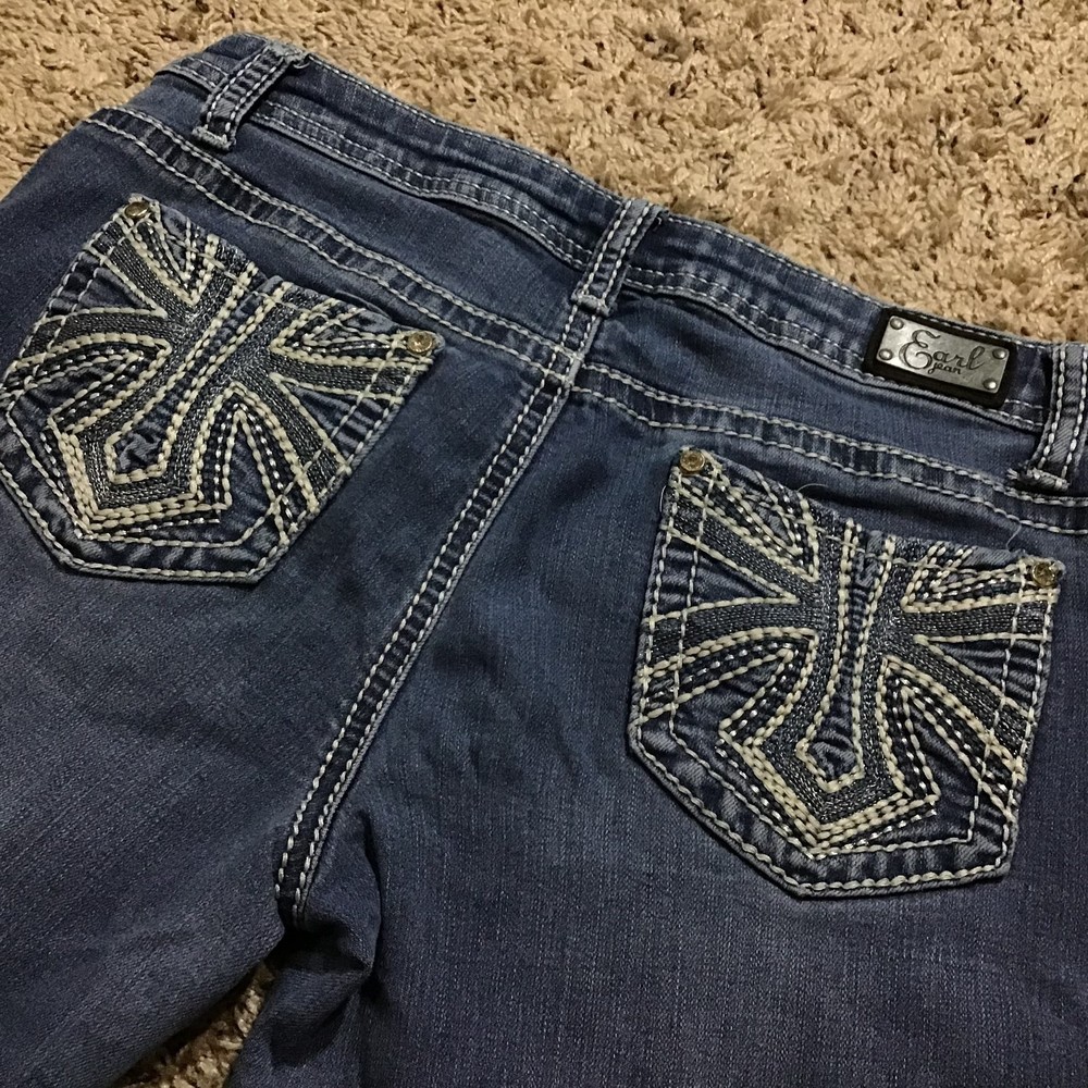 Earl Jean Women's Size 7 Gorgeous Back Pocket Details In Fantastic Condition